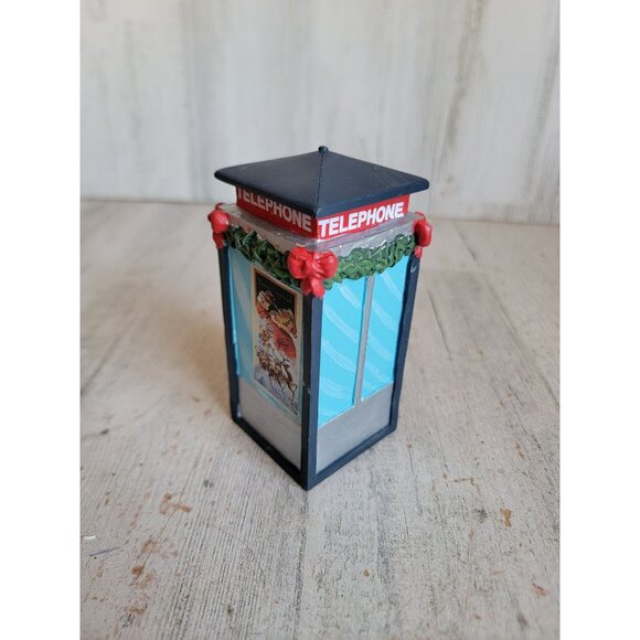 Coca-Cola Vintage Town square telephone Santa village accessory Xmas - Picture 3 of 7